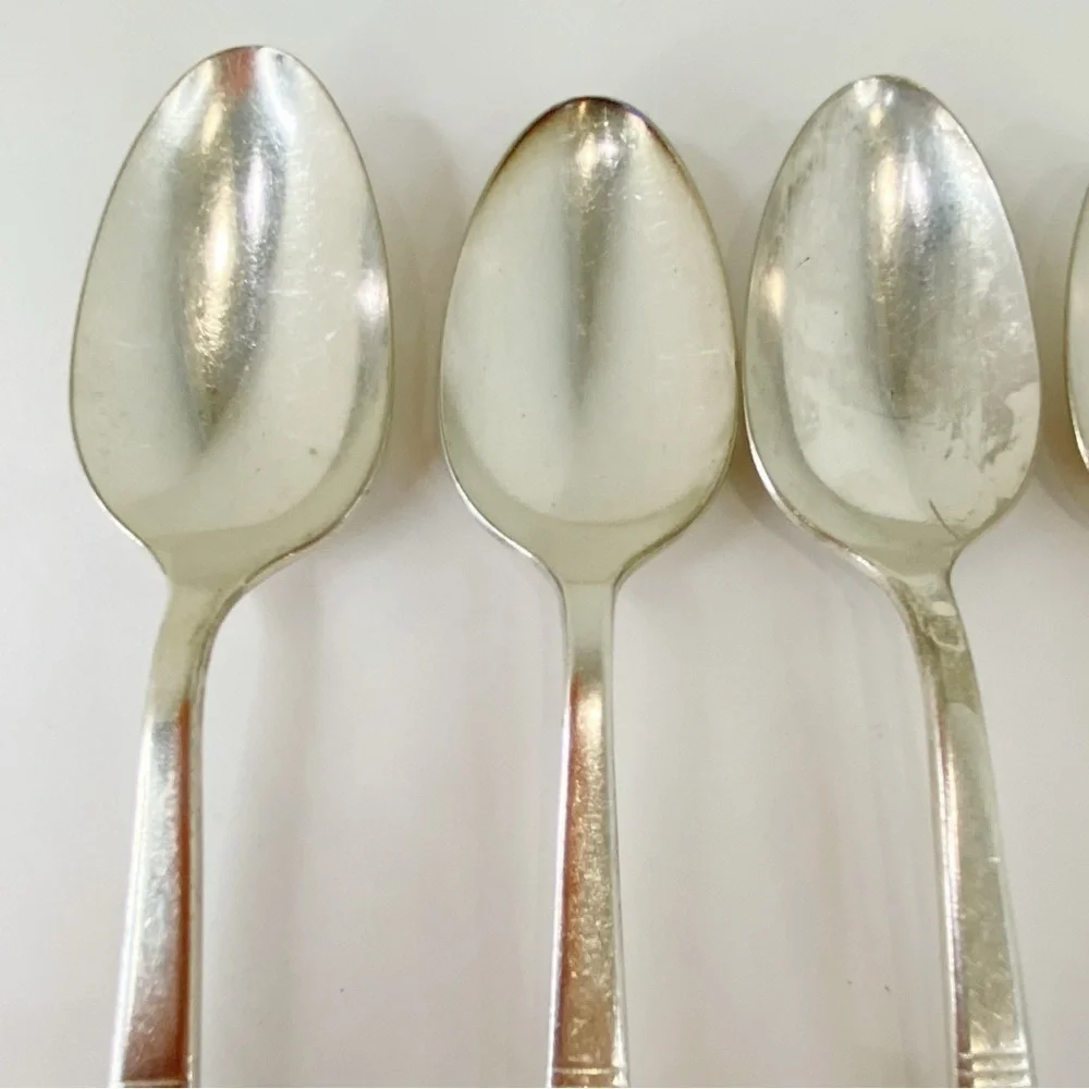 Oneida Community Silverplate 1948 Morning Star Spoons 6 TSP 7 TBSP 1 Spreader
